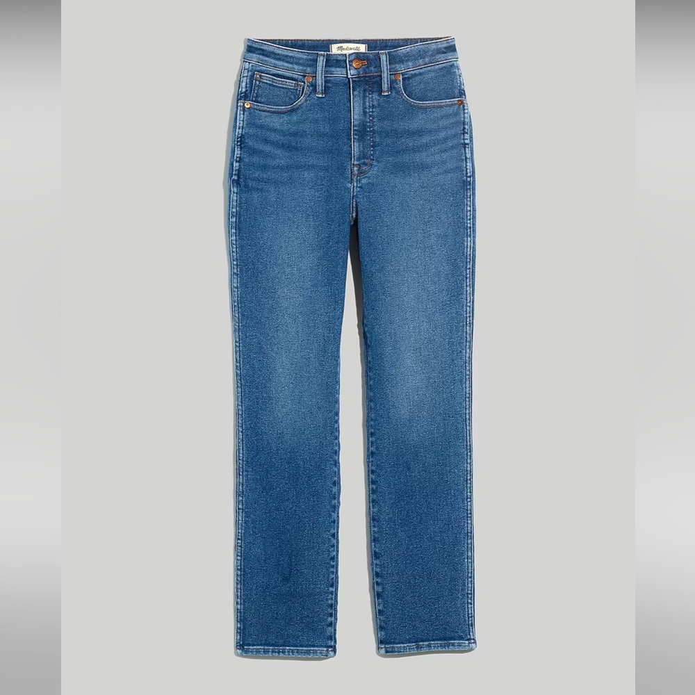 BNWT Madewell Curvy Stovepipe Jeans in Leaside Wash